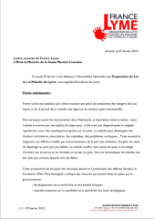 Lettre ouverte de France Lyme à la Ministre de la Santé