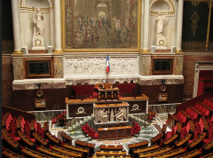 Hémicycle Assemblée Nationale - By Coucouoeuf (Own work) [CC BY-SA 3.0 (http://creativecommons.org/licenses/by-sa/3.0)], via Wikimedia Commons